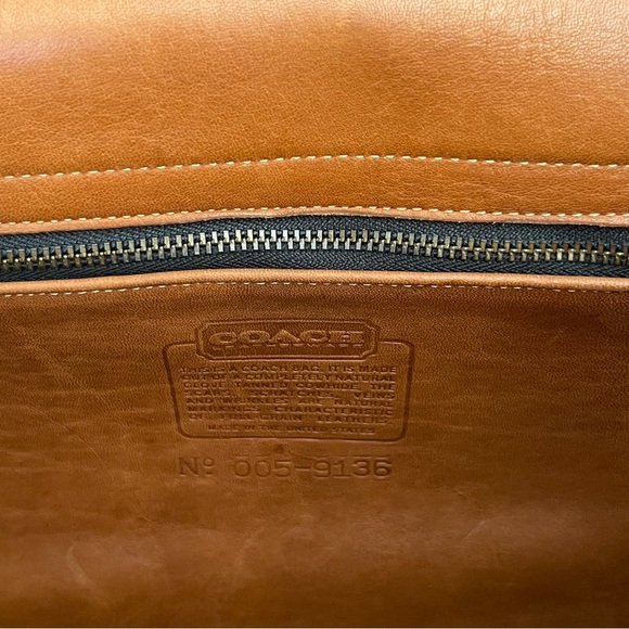 Coach Vintage Morgan Briefcase British Tan Touch-lock Clos… - Picture 11 of 16